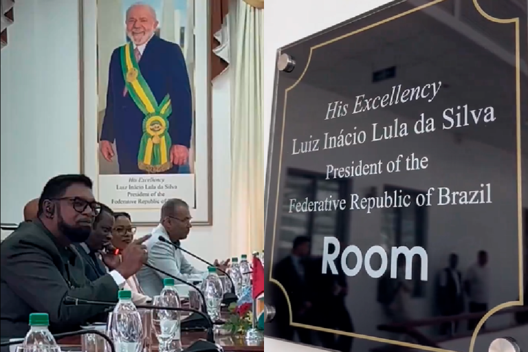Lula ganha sala em sua homenagem na Guiana