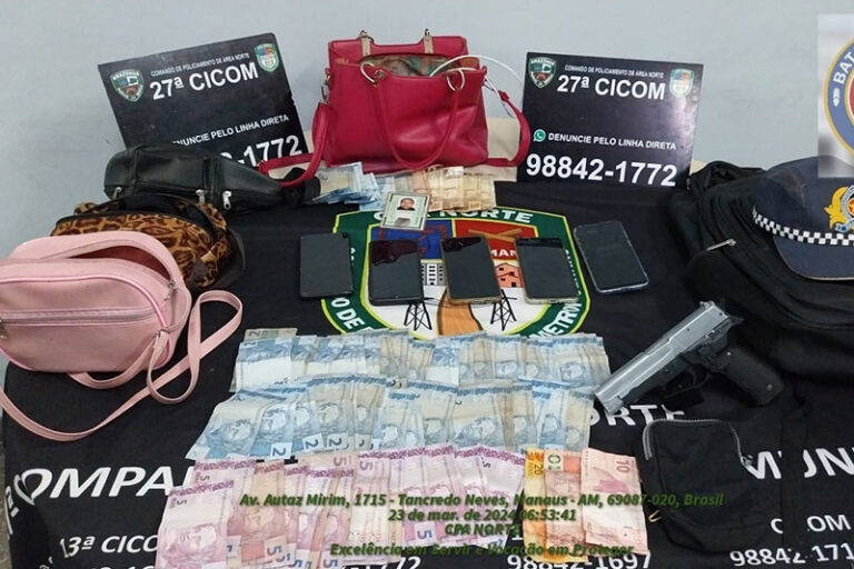 Homem é preso e adolescente apreendido após assalto na zona Norte de Manaus