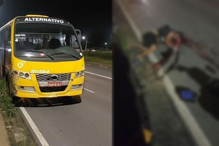 Ciclista sofre perda de massa encefálica ao ser atropelado por micro-ônibus “Amarelinho”