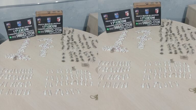 Cinco pessoas são presas pela Polícia Militar do Amazonas por envolvimento com tráfico de drogas