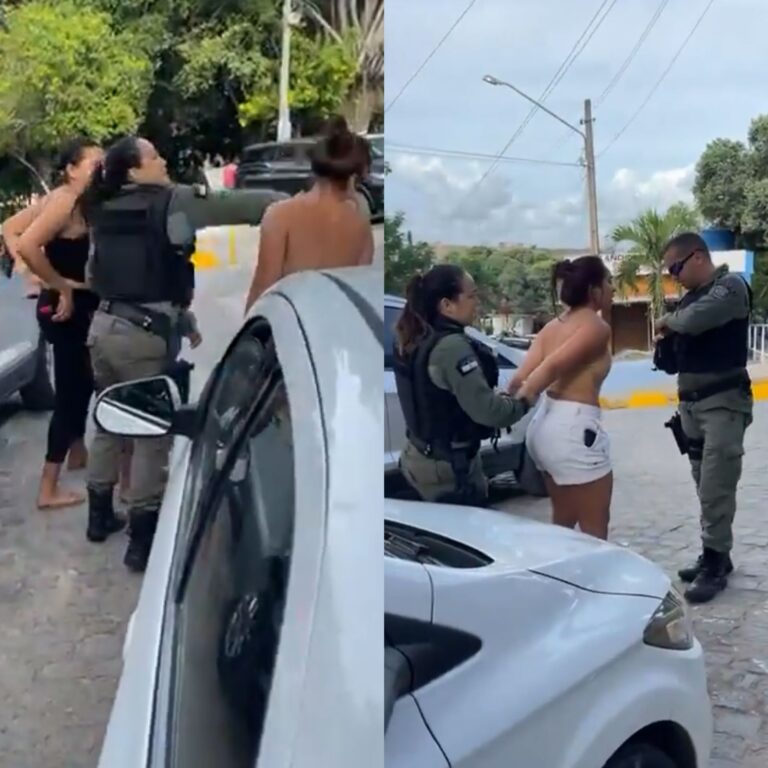VÍDEOS: Mulher leva tapa de policial militar após agredir a própria filha em Recife