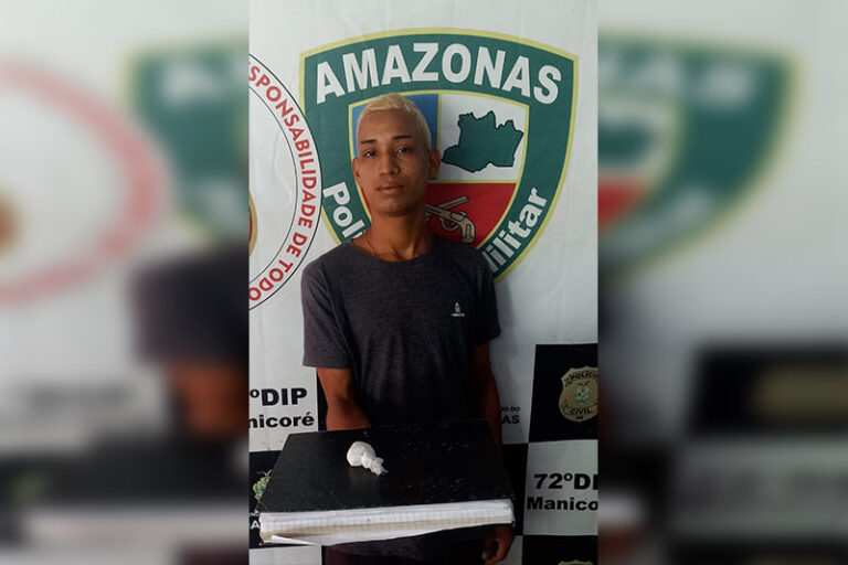 Após fugir de abordagem, jovem é preso com drogas em Manicoré