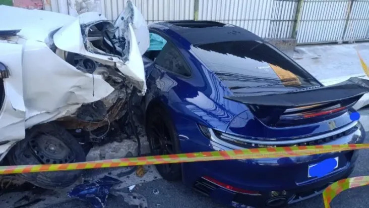 VÍDEO: Veja acidente com carro de luxo que matou um motorista em SP
