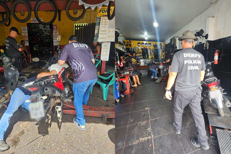 Operação policial apreende 19 motocicletas adulteradas em Manacapuru