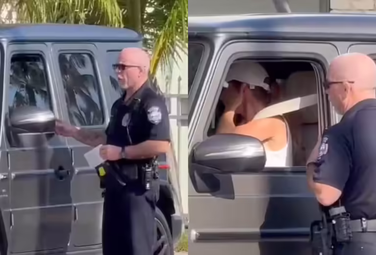 Nos EUA, Gisele Bündchen chora após ser parada por policial e levar multa
