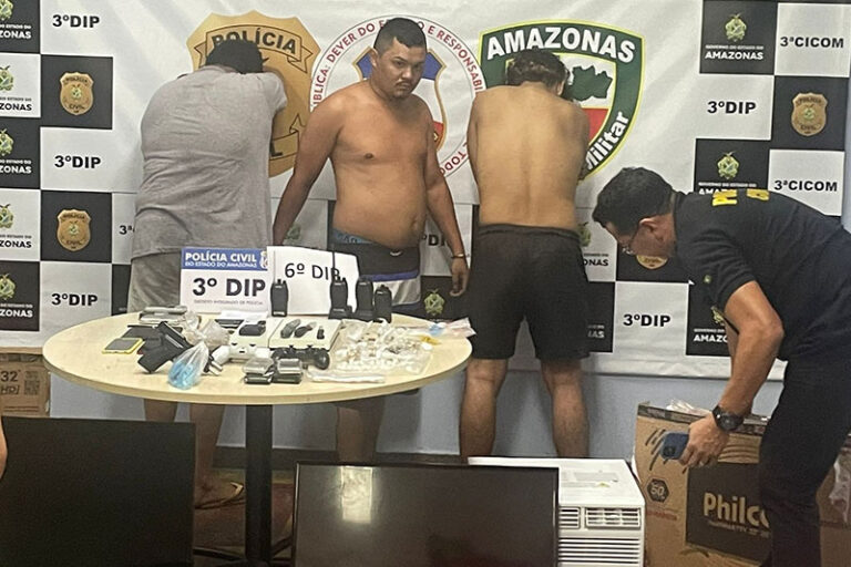 Zona Sul de Manaus: trio é preso em flagrante por receptação e tráfico de drogas