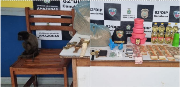 Homem é preso por tráfico de drogas e maus tratos aos animais, no AM