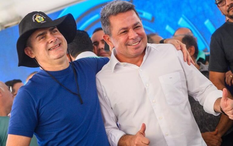 Prefeito David Almeida e vice-governador tadeu de Souza