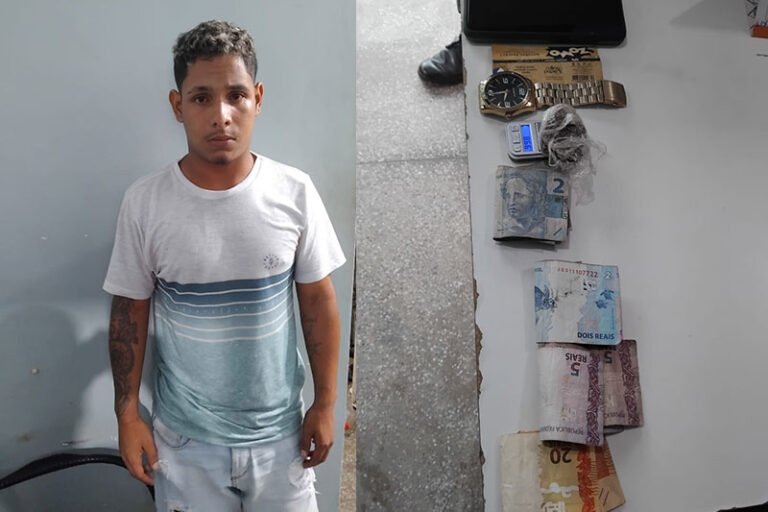 Homem é preso ao ser flagrado vendendo drogas em Manicoré
