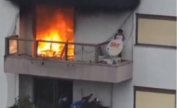 Criança de 6 anos é resgatada de apartamento em chamas no RS