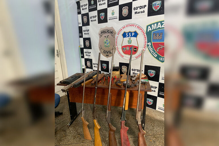 Com armas e munições, armeiro é preso no município de Maraã