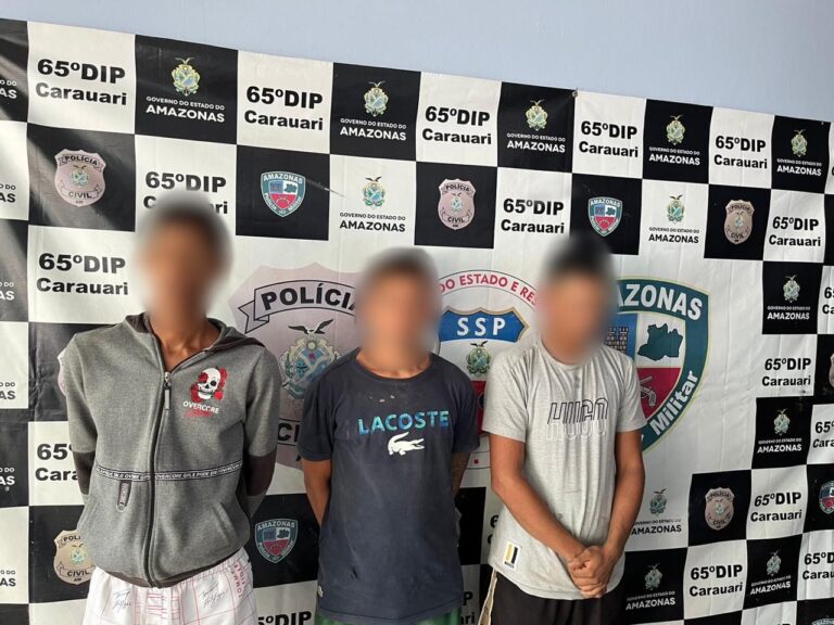 Policia Civil prende grupo que matou homem após emboscada, em Carauari, no AM