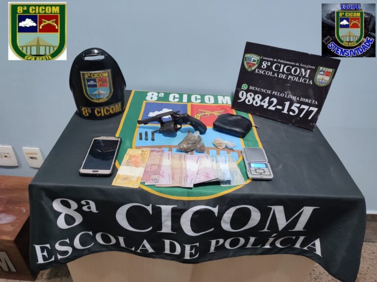 PM prende dupla que comercializava drogas na zona Oeste de Manaus