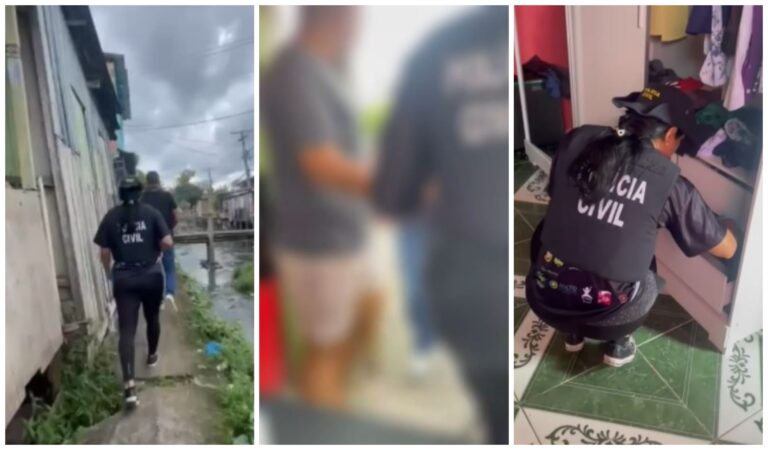 VÍDEO: Polícia prende “carimbadores” que praticavam relações sexuais com crianças e adolescentes e transmitiam HIV, em Manaus