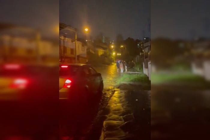 Apesar do susto, ninguém ficou ferido.
