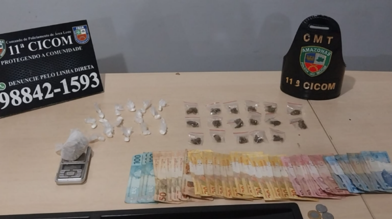 Homem é preso vendendo drogas na laje de casa em Manaus Homem é preso vendendo drogas na laje de casa em Manaus
