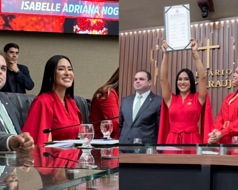 “Unificação das nossas duas cores”, diz Isabelle ao receber honraria da medalha Ruy Araújo