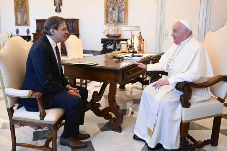 Fernando Haddad e Papa Francisco