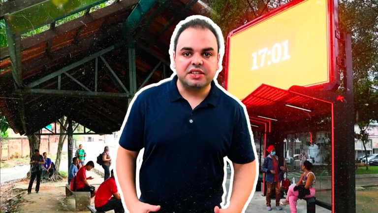 Roberto Cidade diz que prefeito de Manaus constrói pontos de ônibus modernos apenas em áreas nobres