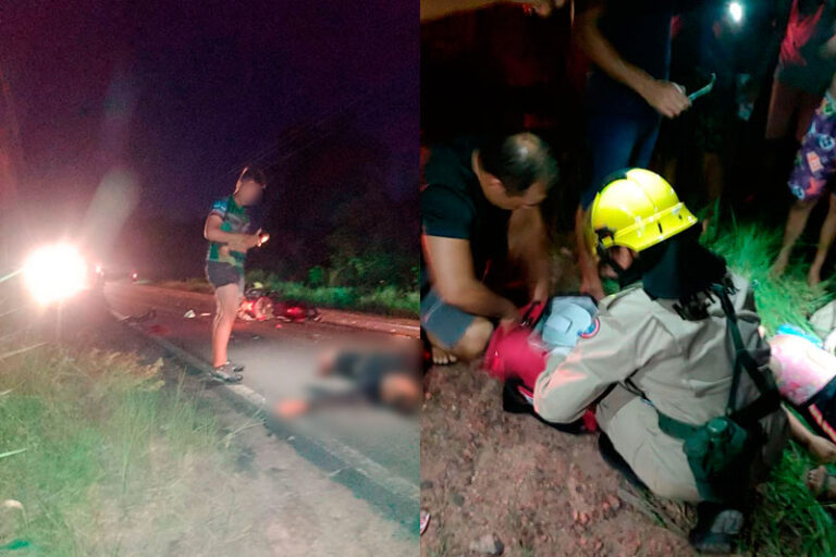 Acidente entre motocicletas deixa mortos e feridos na AM-354, em Manaquiri