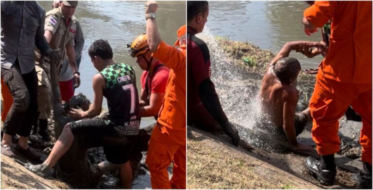 VÍDEO: Após 12 horas, homem é resgatado de dentro do bueiro em Manaus
