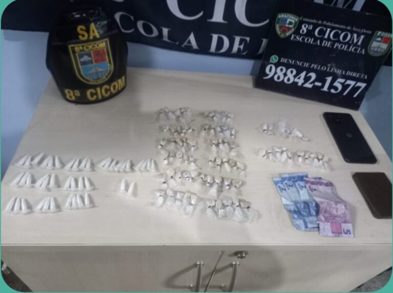 Adolescente é apreendido por tráfico de drogas em Manaus