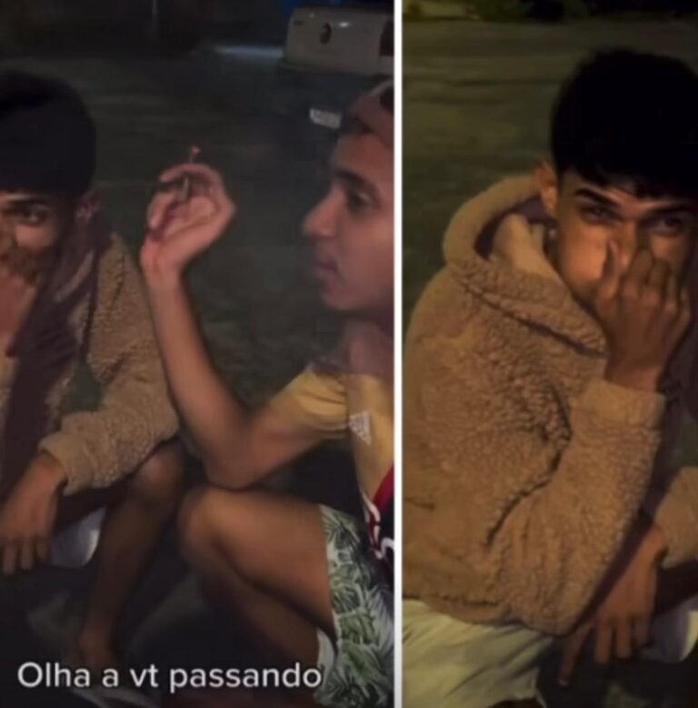 VÍDEO: Influenciadores usam maconha em frente à delegacia; policial comenta “uma afronta”