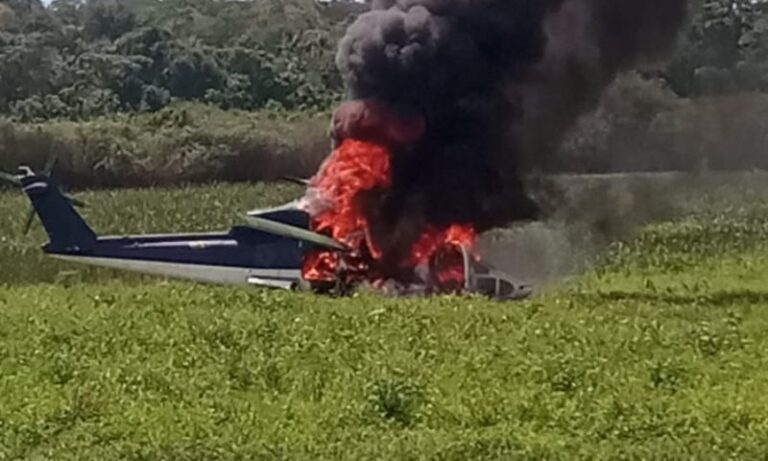 Operação da PRF destrói dois helicópteros durante Operação contra garimpo