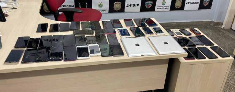 Mais de 100 celulares são apreendidos no primeiro semestre deste ano no Centro de Manaus