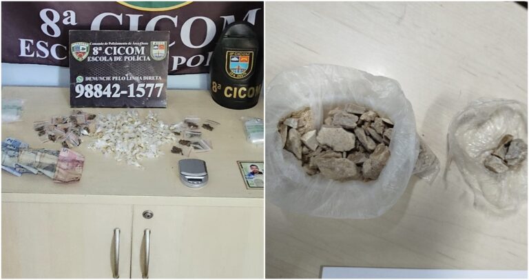 Polícia prende homens e apreende adolescente por tráfico de drogas em Manaus