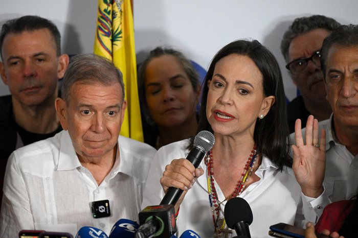 Líder opositora na Venezuela diz ter como provar vitória na eleição: “Ganhamos e todos sabem disso”