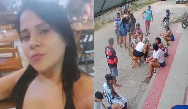 VÍDEO: Mulher é assassinada com quase 30 tiros pelo ex-namorado na frente de bar e amigos