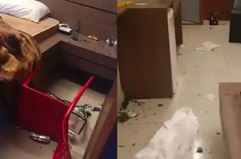 Em MG, casal é detido após destruir quarto de motel