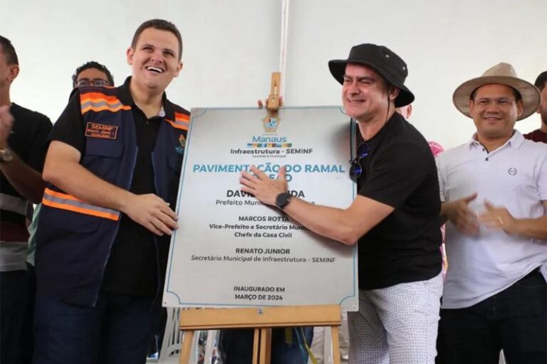 Renato Júnior é anunciado como vice de David Almeida para reeleição à Prefeitura de Manaus