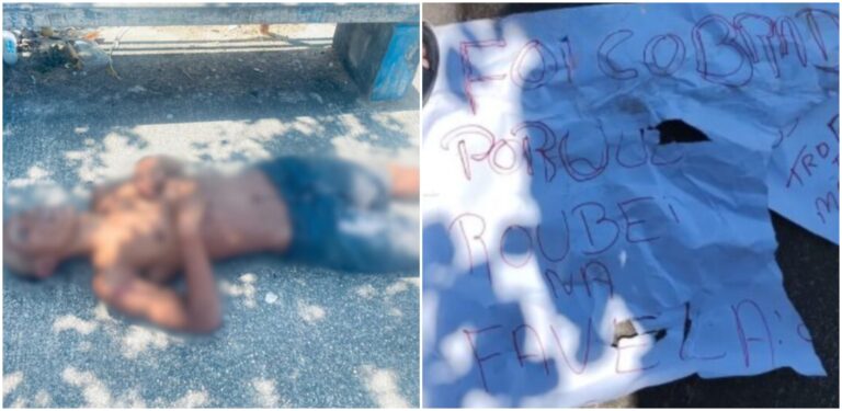 Facção deixa bilhete após espancar homem até a morte em Manaus: ‘Fui cobrado porque roubei na favela’