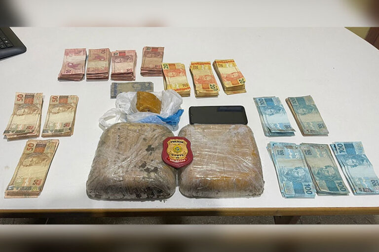 AM: homem é preso com entorpecentes e R$ 13 mil oriundo do tráfico de drogas