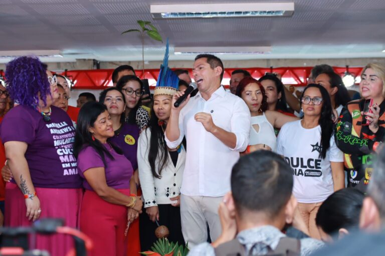 Marcelo Ramos alfineta David Almeida durante convenção partidária: "falta de conexão com a vida real da nossa gente"