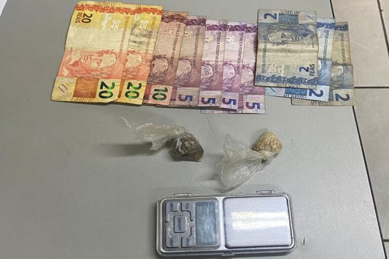 PM prende homem e apreende adolescente por tráfico de drogas