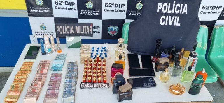Em Canutama, quatro homens são presos por envolvimento com tráfico de drogas