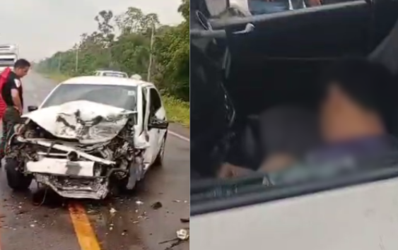 VÍDEO: Motorista morre em grave acidente de carro na BR-319