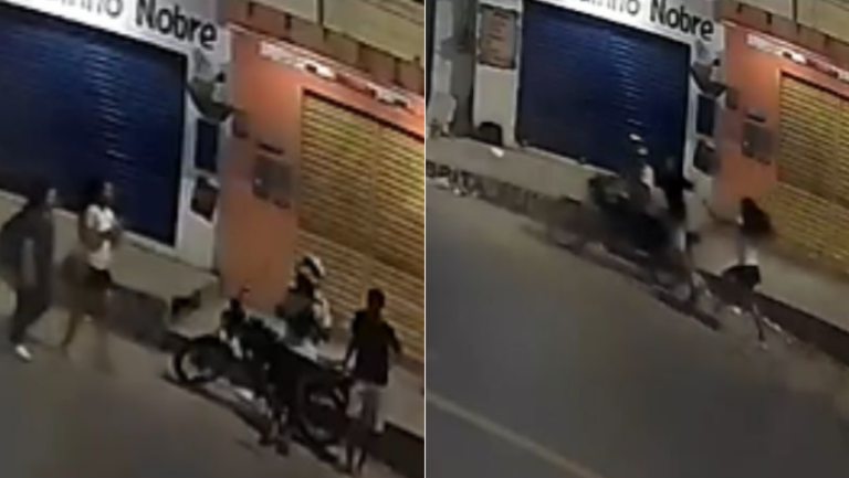 VÍDEO: Mulher luta com bandido após reagir a assalto no Nova Vitória