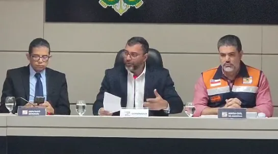 VÍDEO: Wilson Lima fala sobre medidas de combate à estiagem: "Há risco de, nos próximos dias, termos crise sanitária no AM"