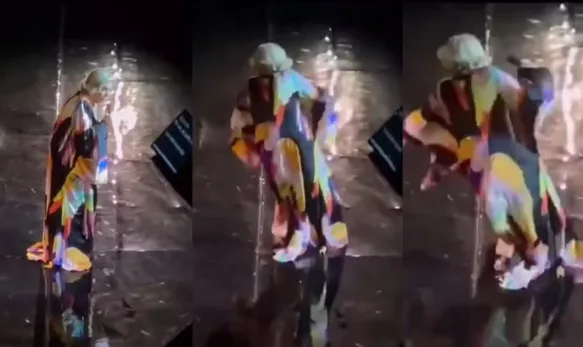 VÍDEO: cantora desmaia ao sofrer AVC durante show