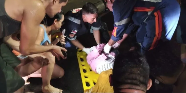 Passageira de app fica ferida em grave acidente na Av. das Flores