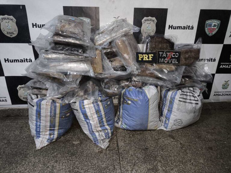 Cerca de 83 kg de maconha são apreendidos no município de Humaitá