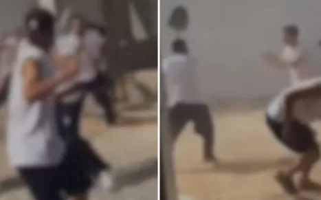VÍDEO: Durante briga em escola, adolescente agride colegas com pá em Goiás