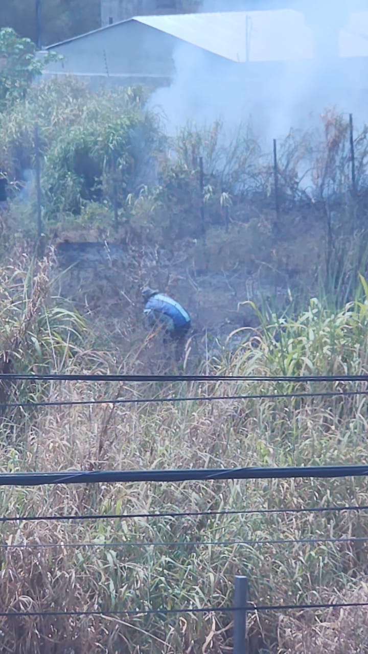 Homem é preso em flagrante ateando fogo em área de mata no Parque 10