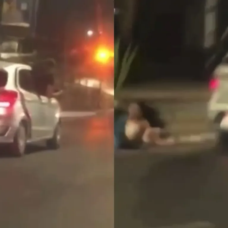VÍDEO: Confusão entre motoristas resulta em queda de passageira de carro em alta velocidade em BH