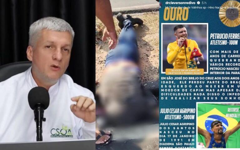 Candidato a vereador que matou motociclista em acidente de trânsito volta às redes sociais comemorando ouro olímpico