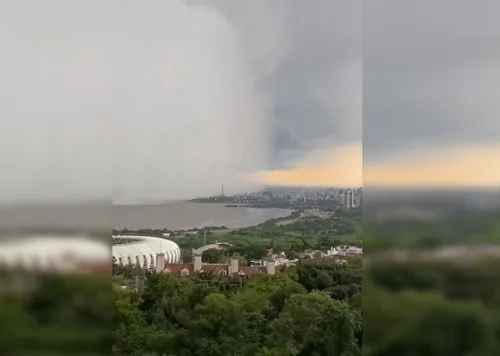 VÍDEO: Ciclone extratropical tem ventos acima de 100km/h no Rio Grande do Sul
